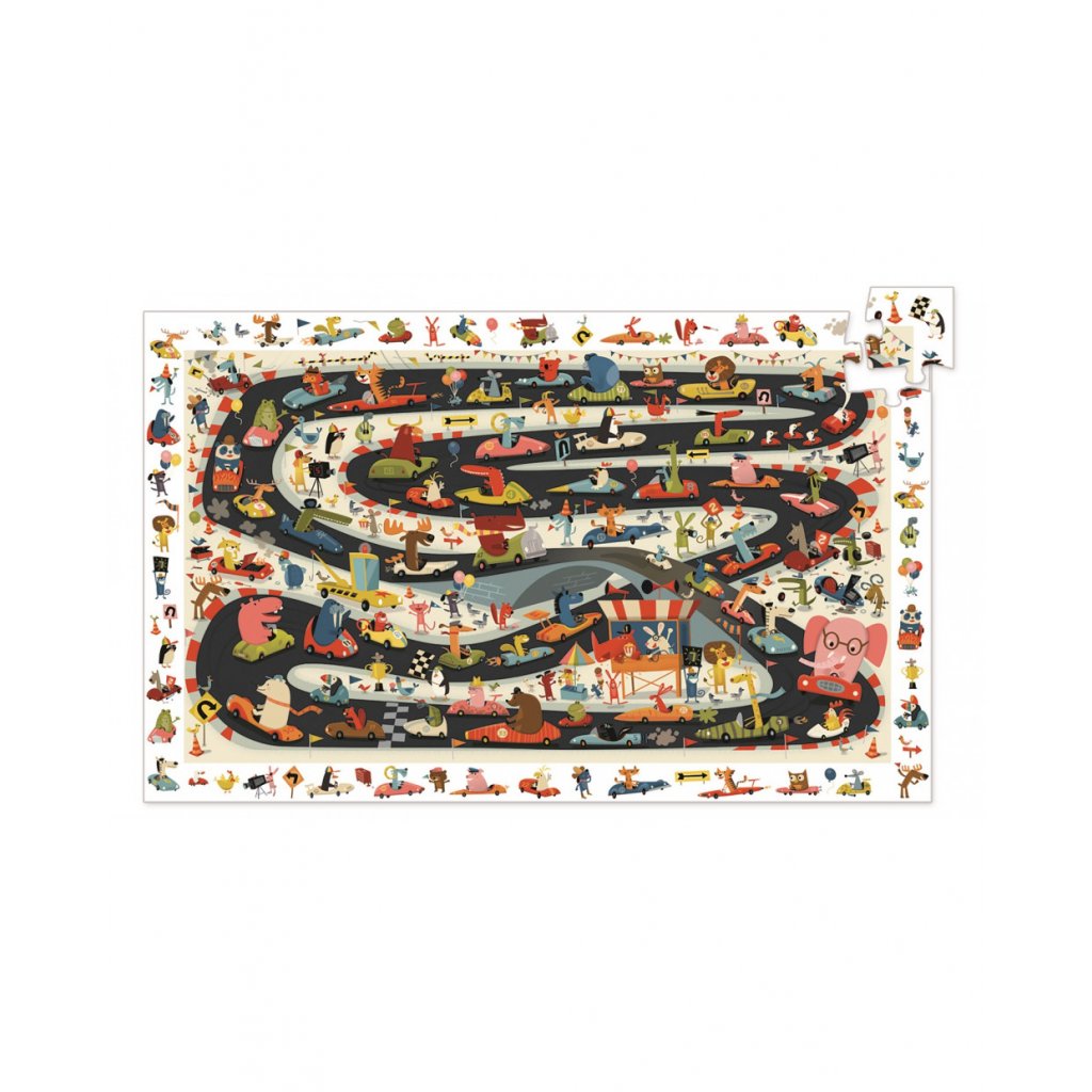 DJECO Vyhledávací puzzle Rallye Obrázek