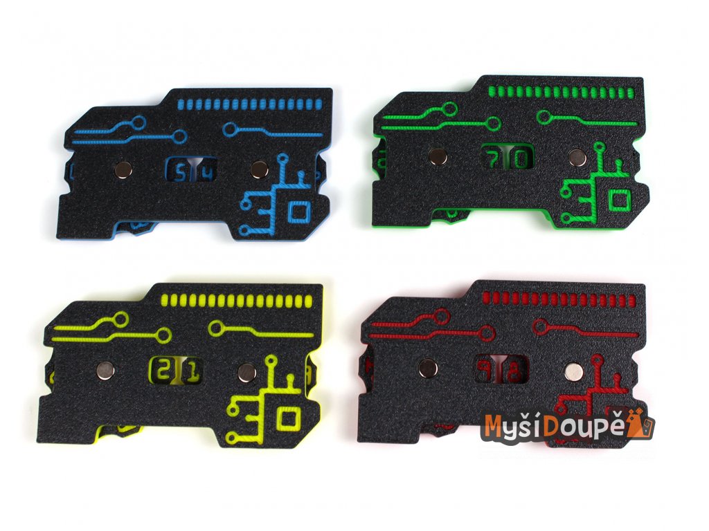 Myší Doupě Počítadlo bodů - dvojciferné "scifi" Barva: Modrá Obrázek