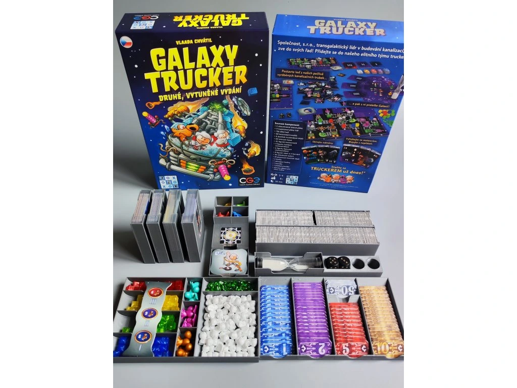inserty.cz Insert: Galaxy Trucker: Druhé, vytuněné vydání + Jedeme dál! (černý, M1230) Obrázek
