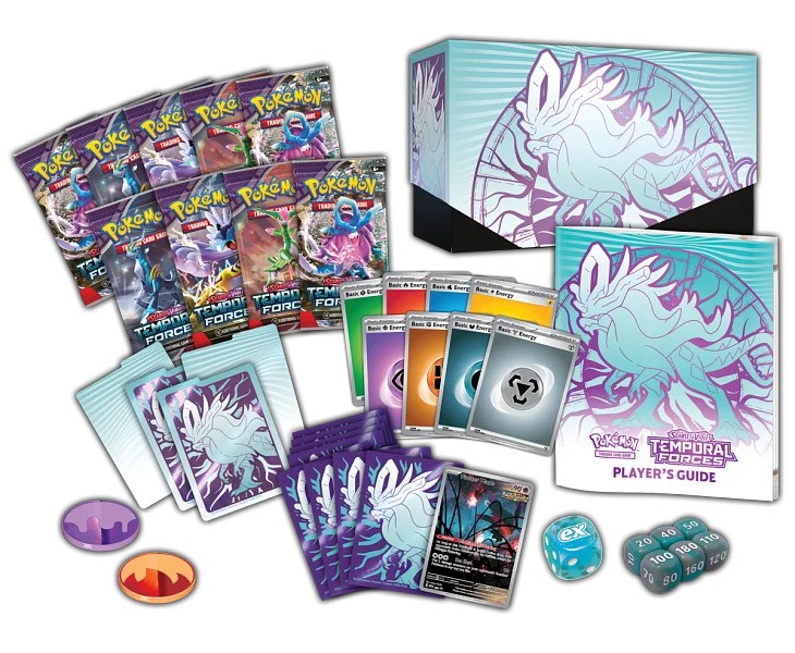 Nintendo Pokémon TCG: SV05 Temporal Forces - Elite Trainer Box Barva: Zelená Obrázek