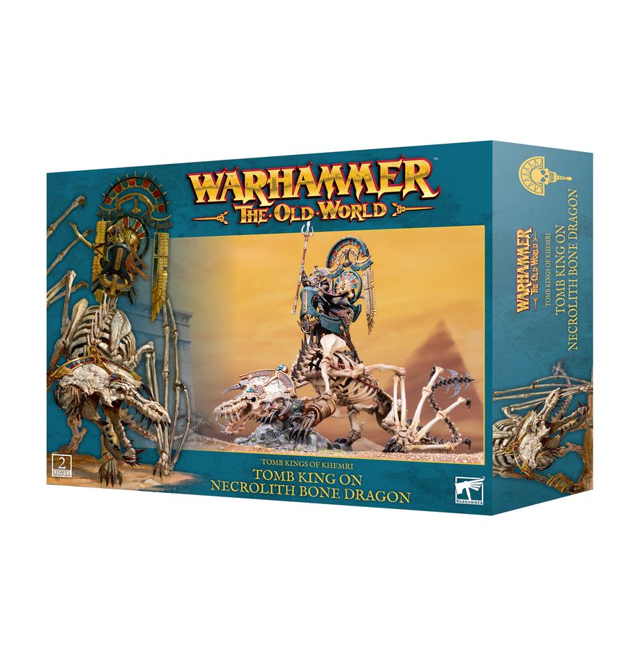 Games Workshop Warhammer: The Old World - Tomb King/Liche Priest on Necrolith Bone Dragon
