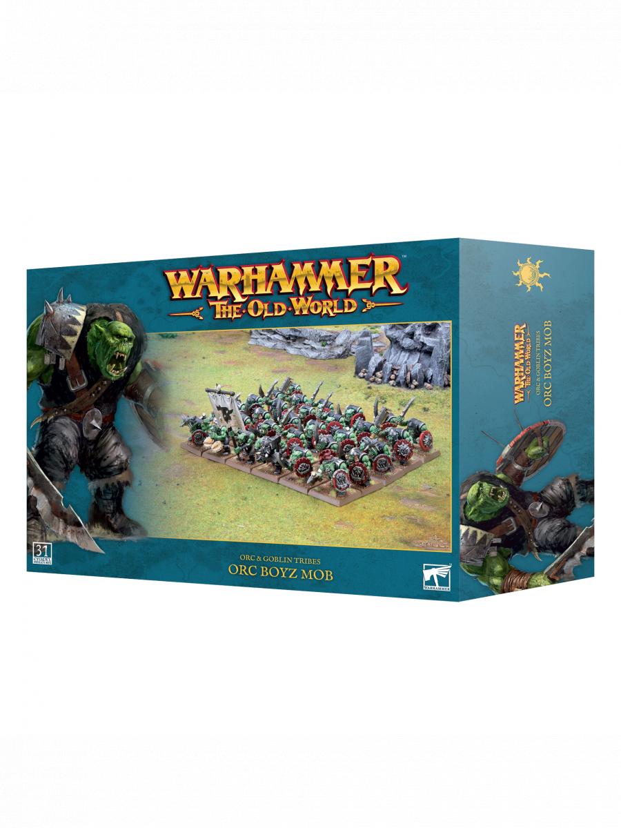 Games Workshop Warhammer: The Old World - Orc & Goblin Tribes - Orc Boyz Mob