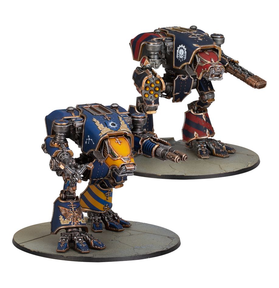 Games Workshop Horus Heresy: Warhound Titans with Ursus Claws and Melta Lances Obrázek