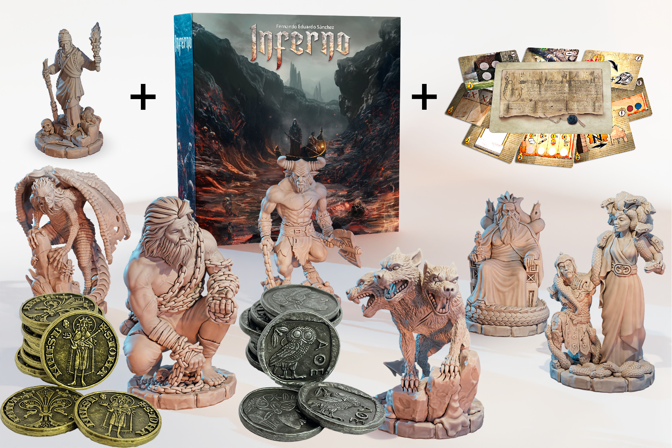 TLAMA games Inferno CZ - Bundle (hra + mince + miniatury + Dante + minirozšíření)