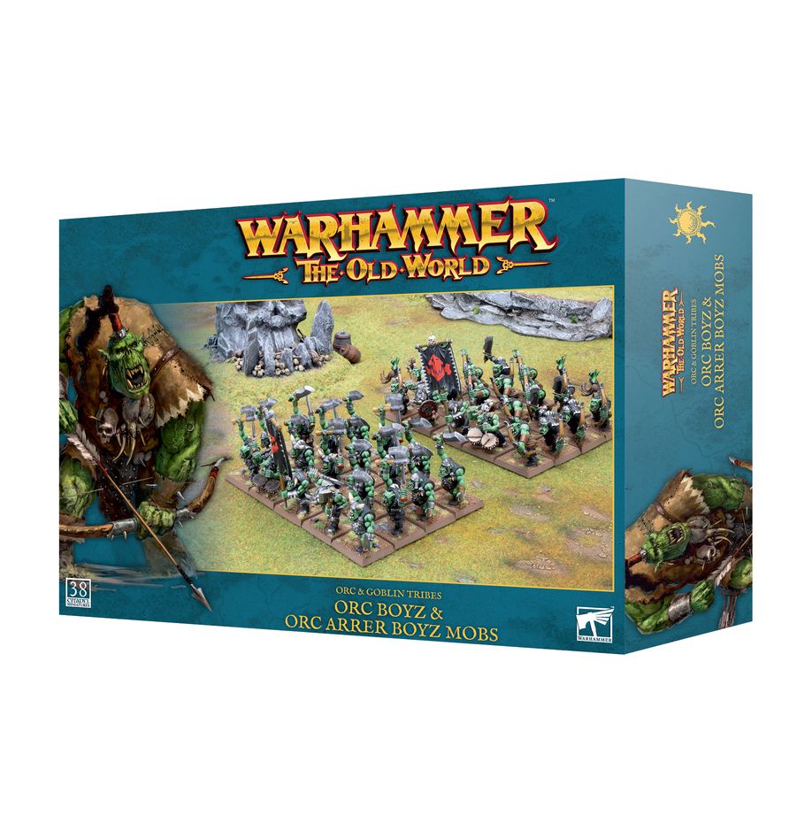Games Workshop Warhammer: The Old World - Orc & Goblin Tribes - Orc Boyz & Orc Arrer Boyz Mob