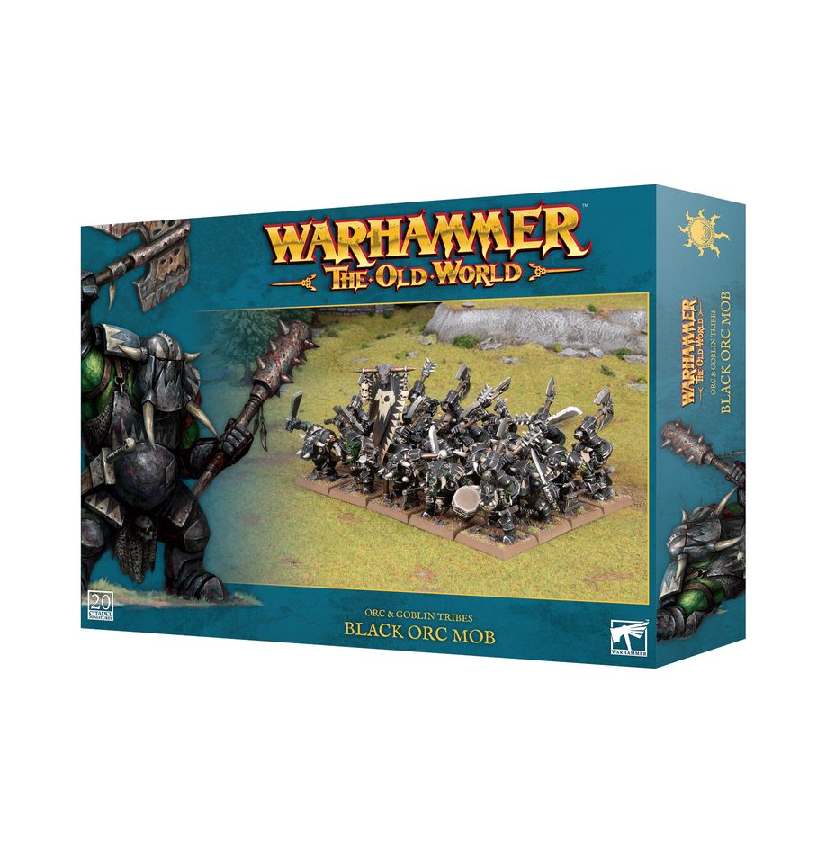 Games Workshop Warhammer: The Old World - Orc & Goblin Tribes -  Black Orc Mob