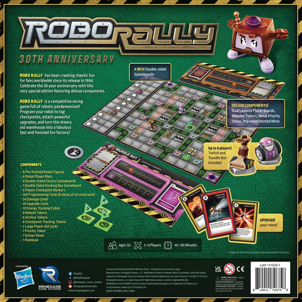 Renegade Game Studios Robo Rally 30th Anniversary Edition Obrázek