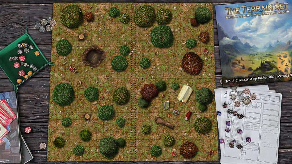 Loke Battle Mats The Terrain Set Build Your Own Battle Map Kit Obrázek