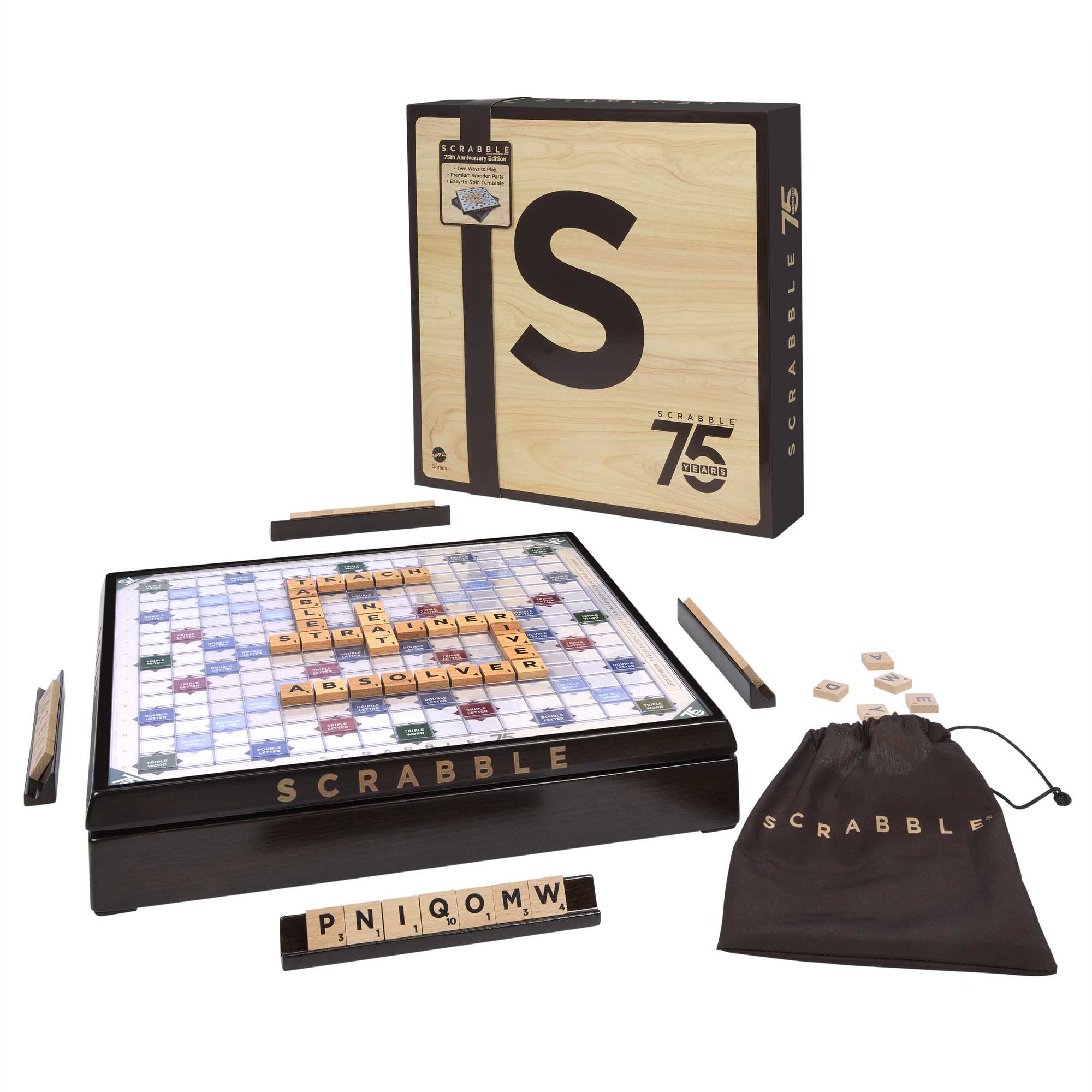 Mattel Poškozené - Scrabble: Scrabble 75 Jahre Jubiläumsedition