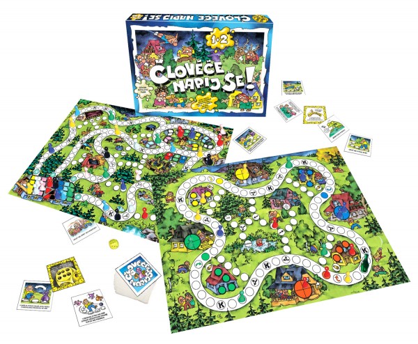 Teddies Člověče, napij se! 1+2 společenská hra Obrázek