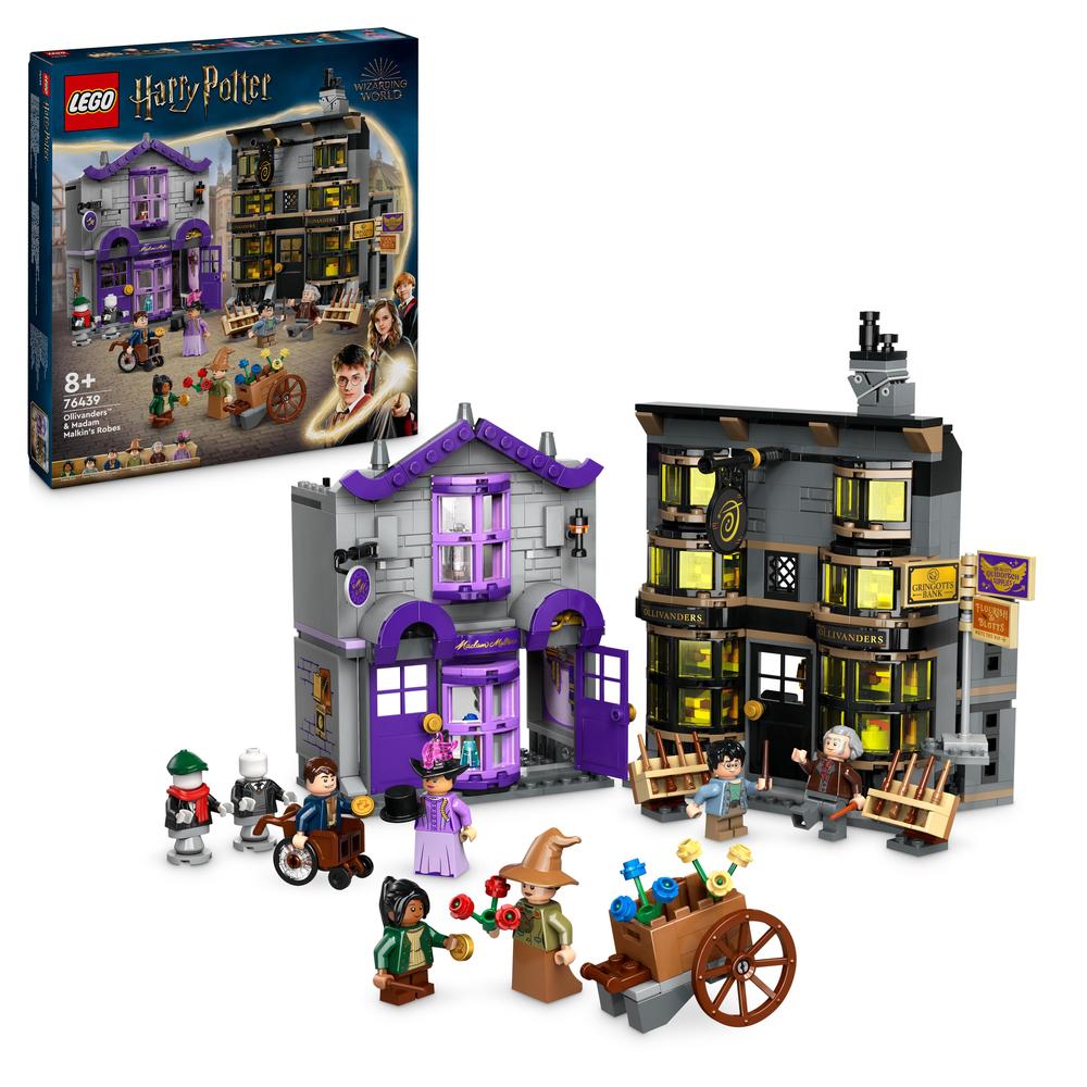 LEGO® Ollivanderův obchod a Obchod madame Malkinové 76439