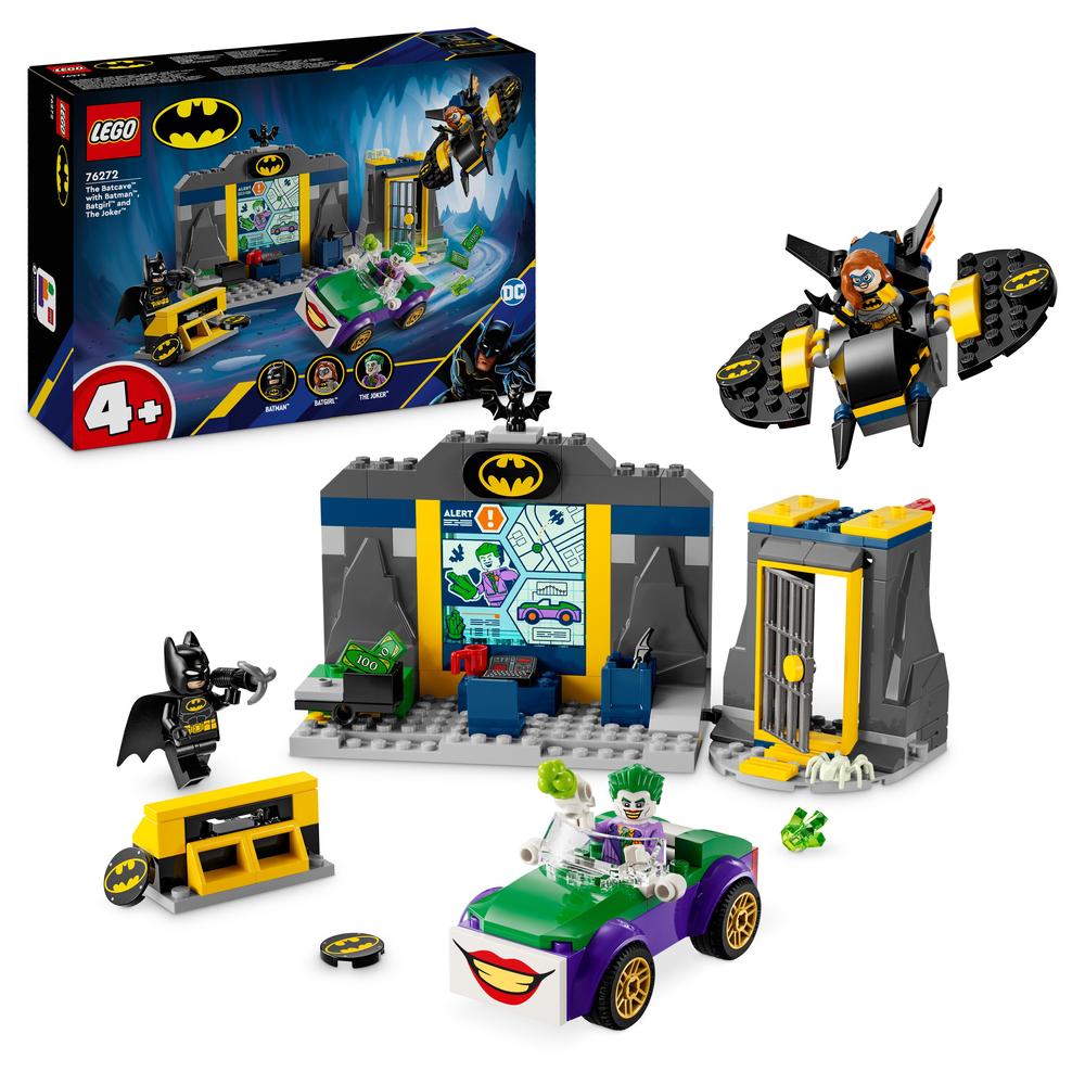 LEGO® Batmanova jeskyně a Batman™, Batgirl™ a Joker™ 76272