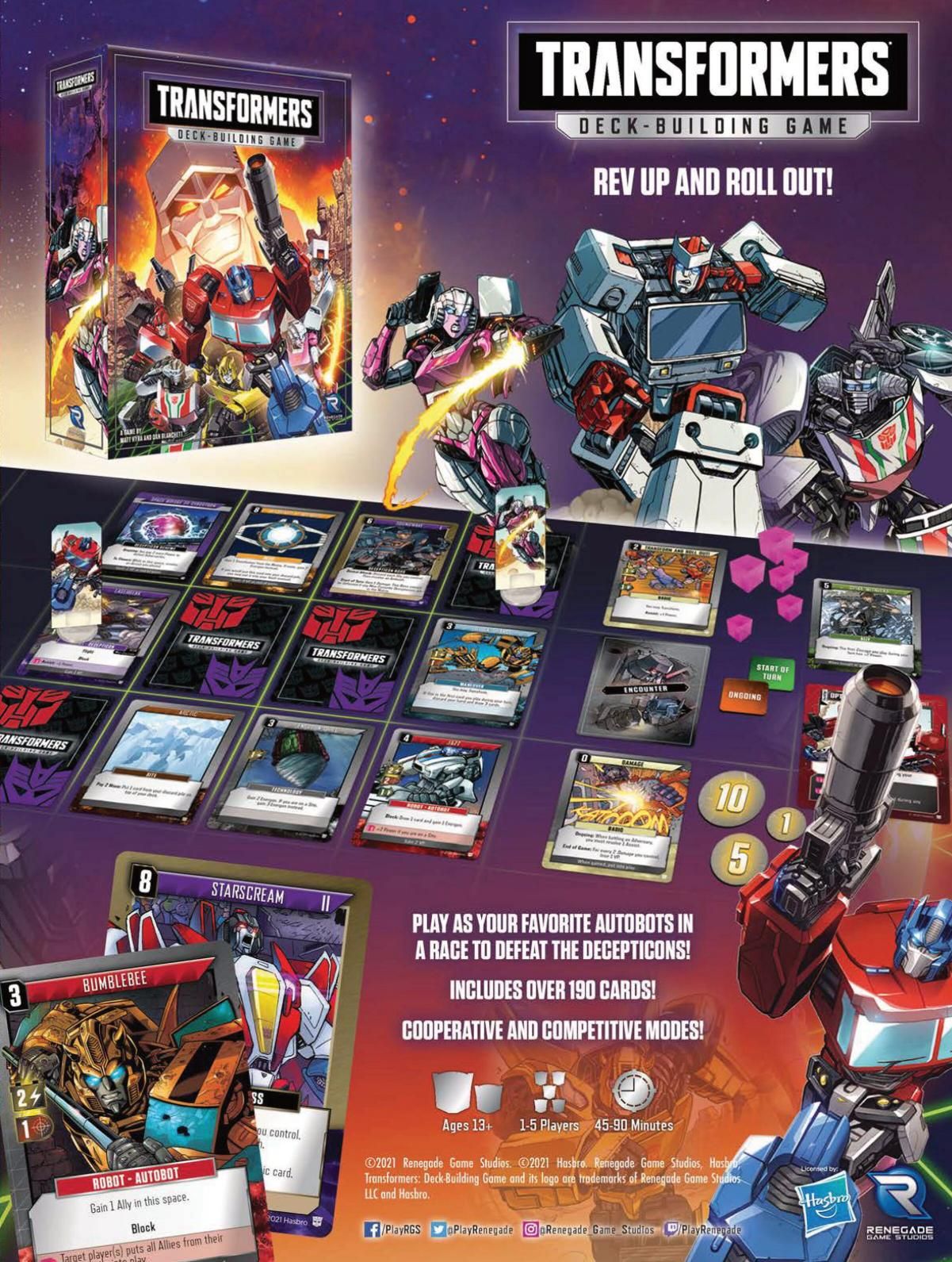 Renegade Games Transformers Deck-Building Game Obrázek