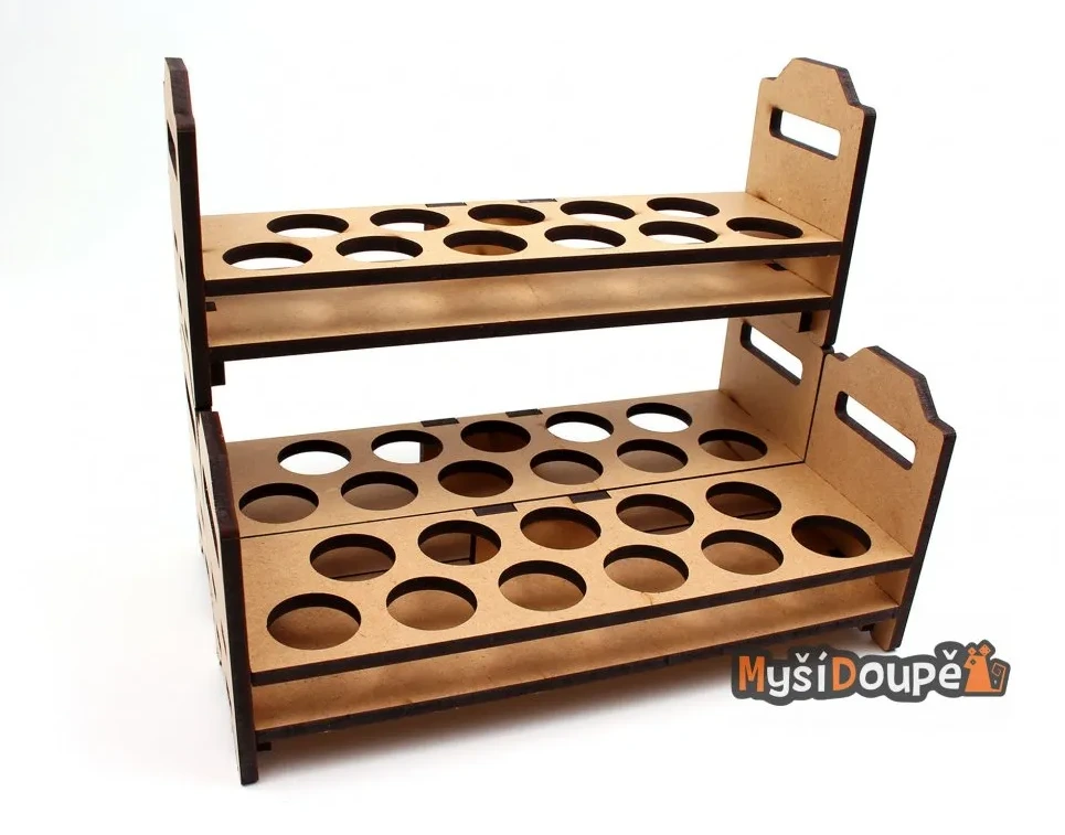 Myší Doupě Stojan na barvy Army Painter/Vallejo - stohovatelný Obrázek