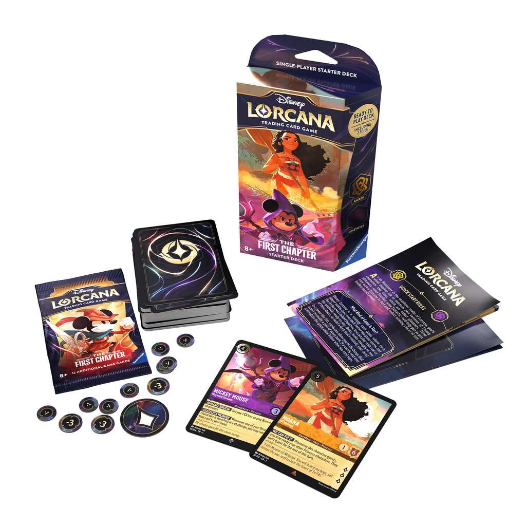 Ravensburger Disney Lorcana: The First Chapter - Starter Deck Amber & Amethyst Obrázek