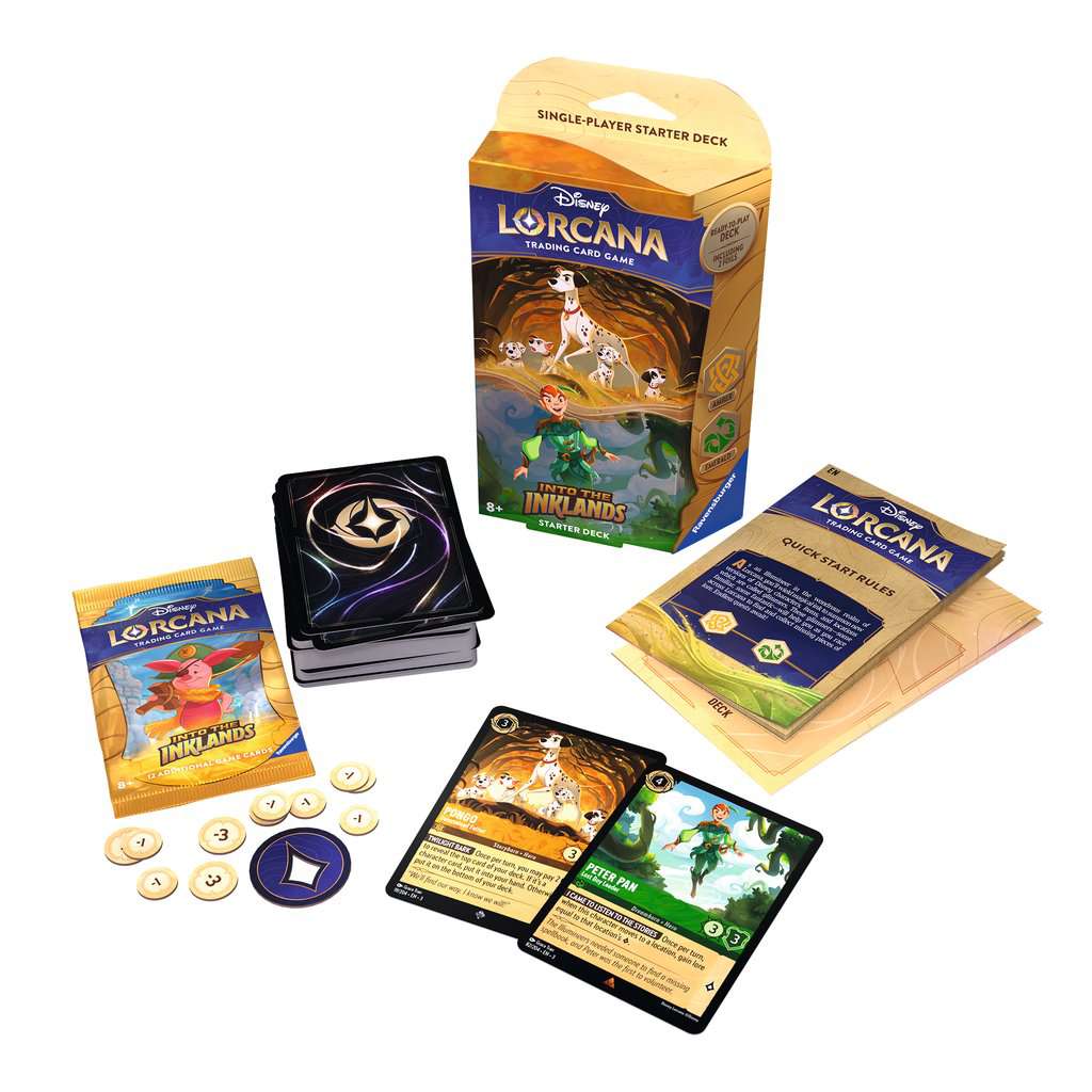 Ravensburger Disney Lorcana: Into the Inklands - Starter Deck Amber & Emerald Obrázek