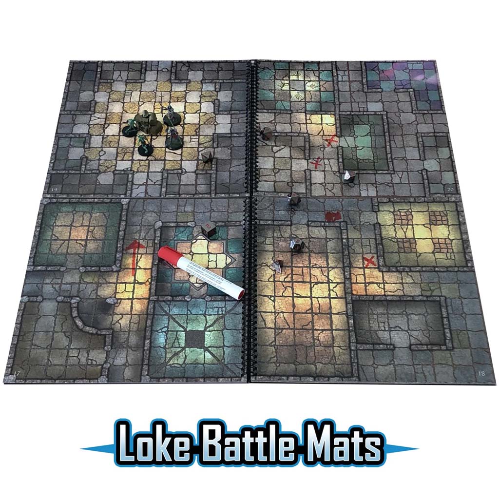 Loke BattleMats The Dungeon Books of Battle Mats (2 book set) - EN Obrázek