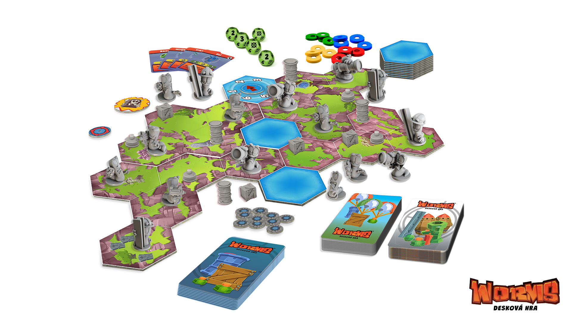 TLAMA games Worms: Desková hra Obrázek