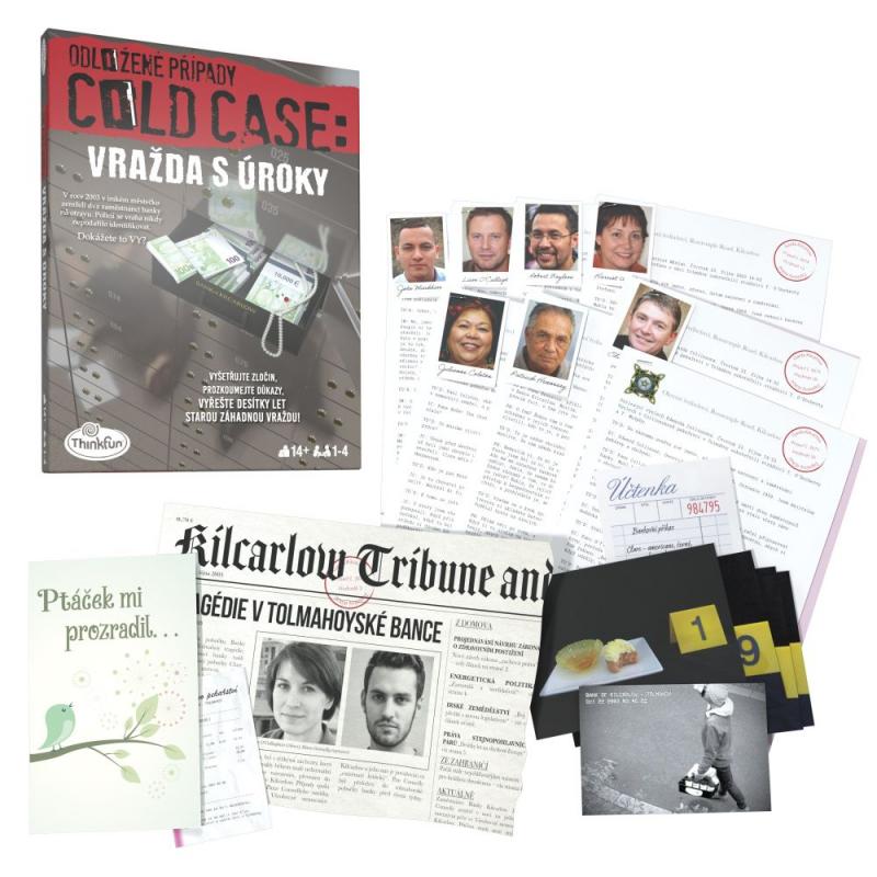 Ravensburger ThinkFun Odložené případy: Vražda s úroky Obrázek