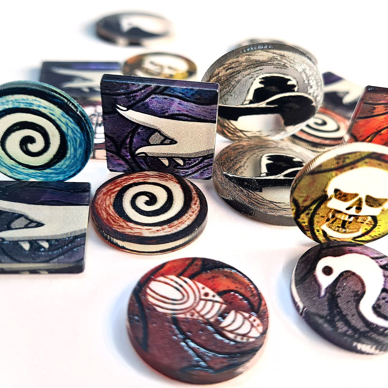 Poland Games Token and Markers: Pagan: Fate of Roanoke Token Set Obrázek