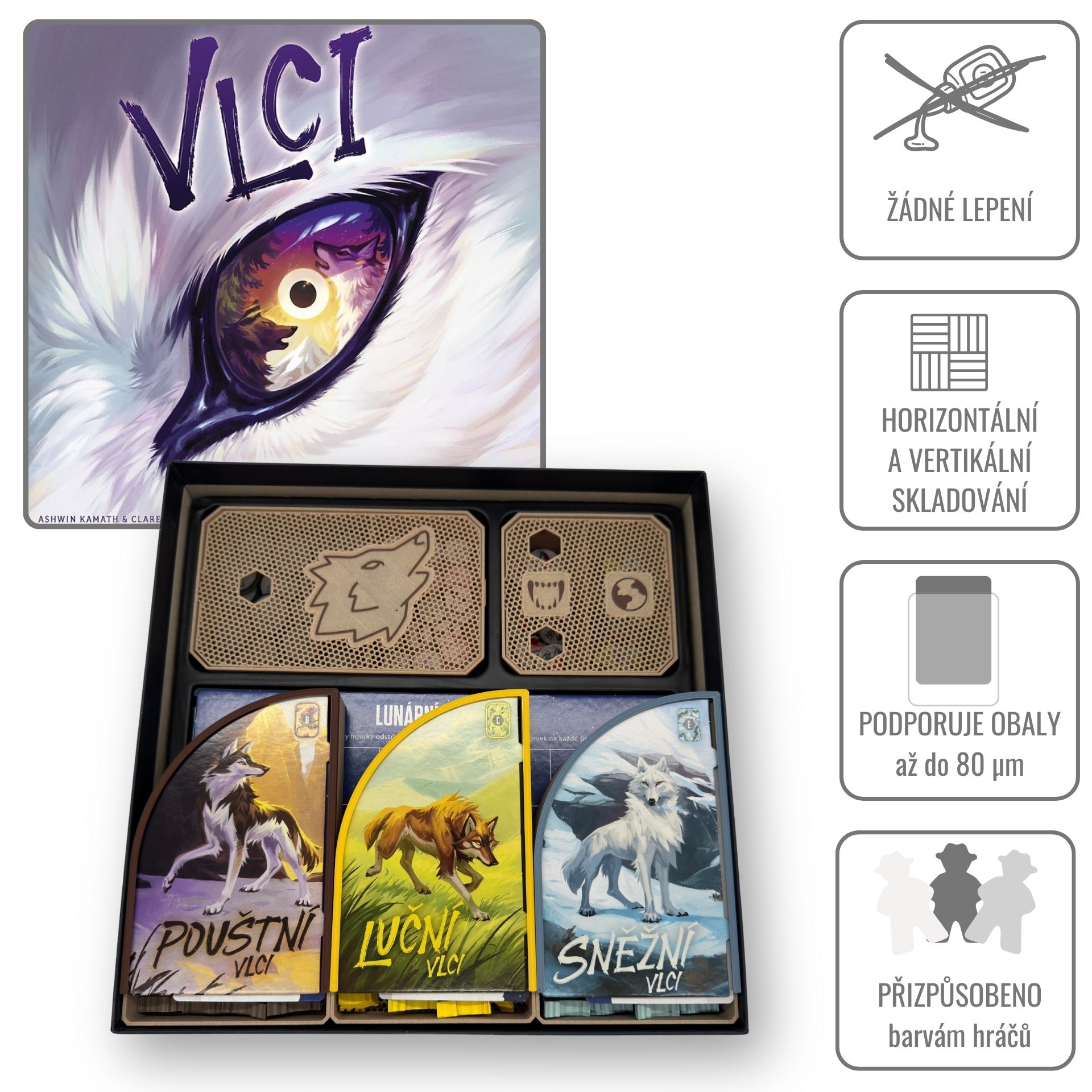 Junta Vlci - INSERT do hry (79283) Barva: Černá Obrázek