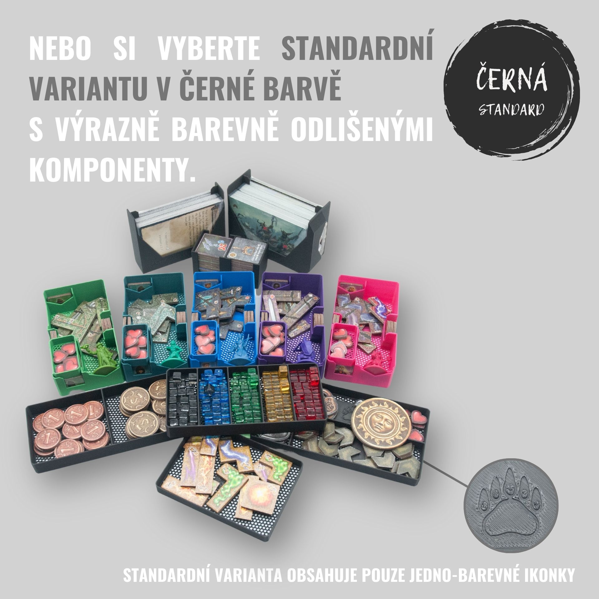 Junta Amulet - INSERT do hry (79289) Barva: Černá