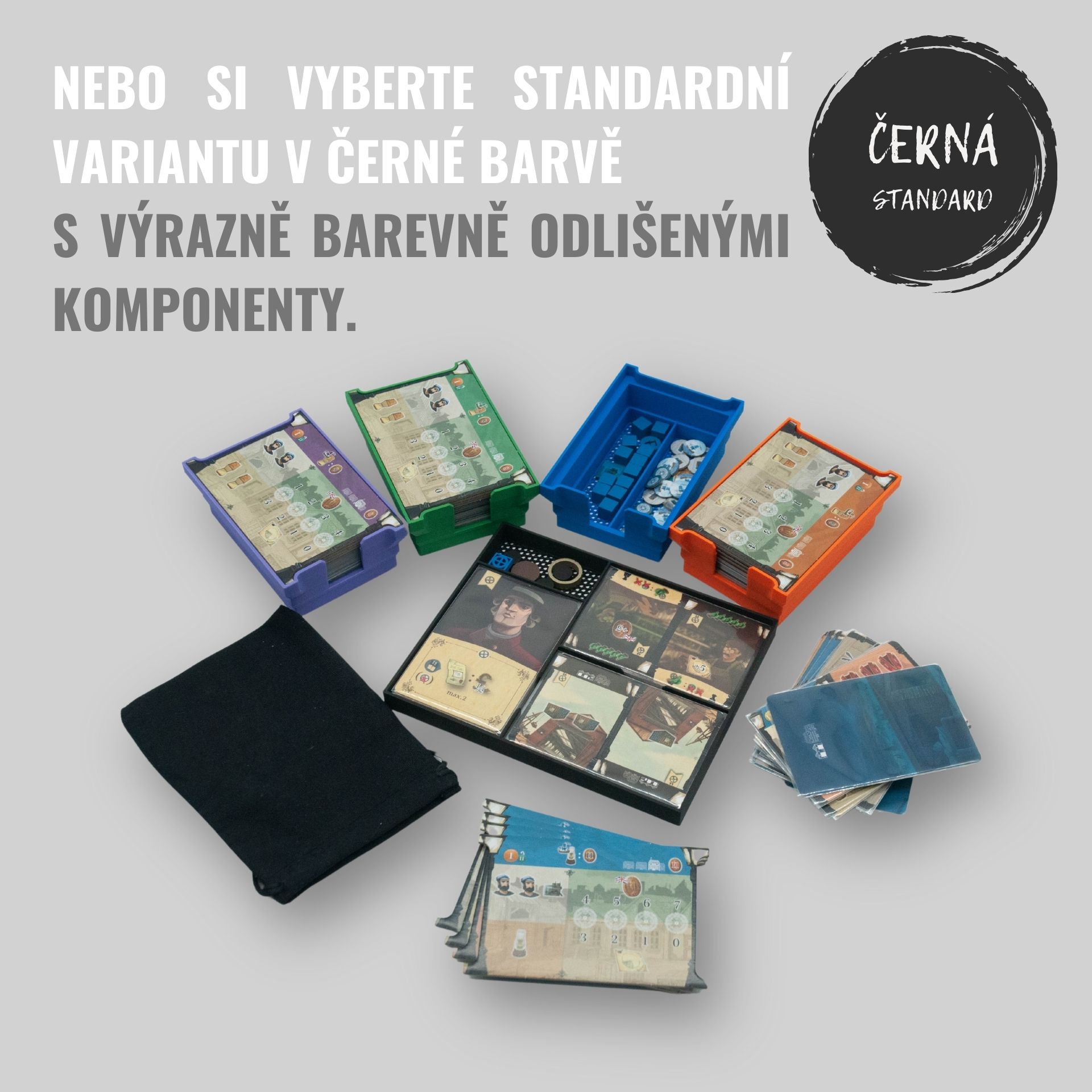 Junta Arkwright: Karetní hra - INSERT do hry (79295) Barva: Černá