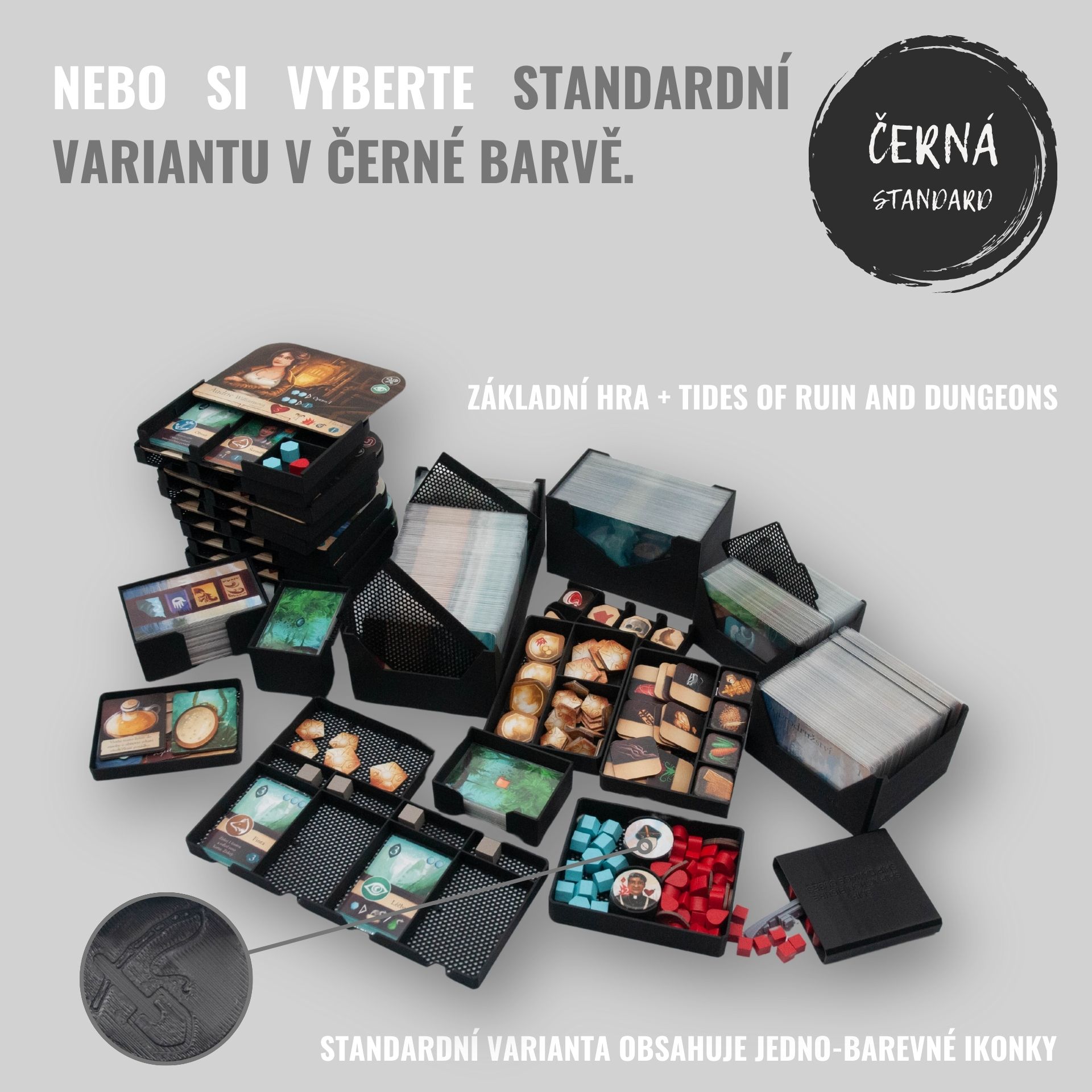 Junta Spící bohové - INSERT do základní hry (79364) Barva: Černá