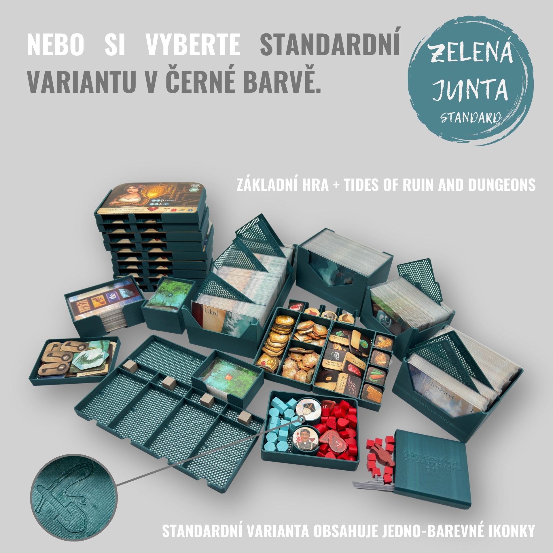 Junta Spící bohové - INSERT do hry (79364) Barva: Deluxe dřevo Obrázek