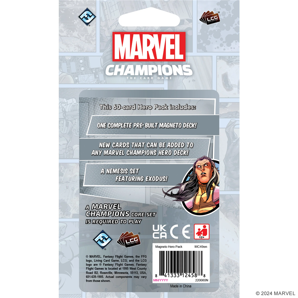 Fantasy Flight Games Marvel Champions: The Card Game - Magneto Hero Pack EN Obrázek