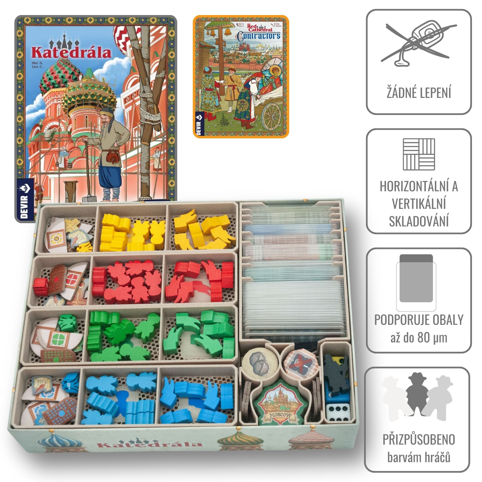 Junta Katedrála - INSERT do hry (79382) Barva: Deluxe dřevo Obrázek