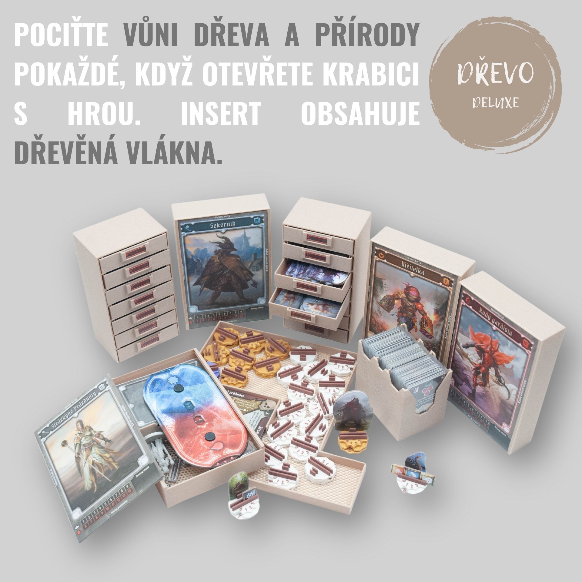Junta Gloomhaven: Lví chřtán - INSERT do hry (79406) Barva: Deluxe dřevo