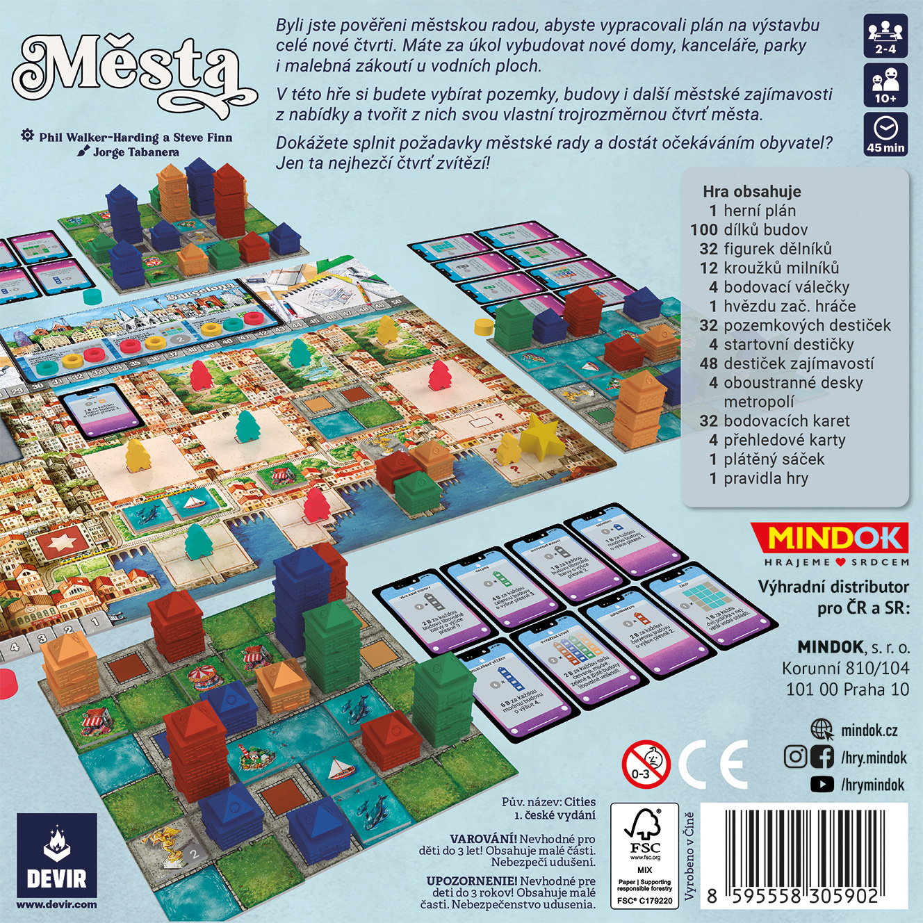 Mindok Města + promo desky Praha/Brno Obrázek