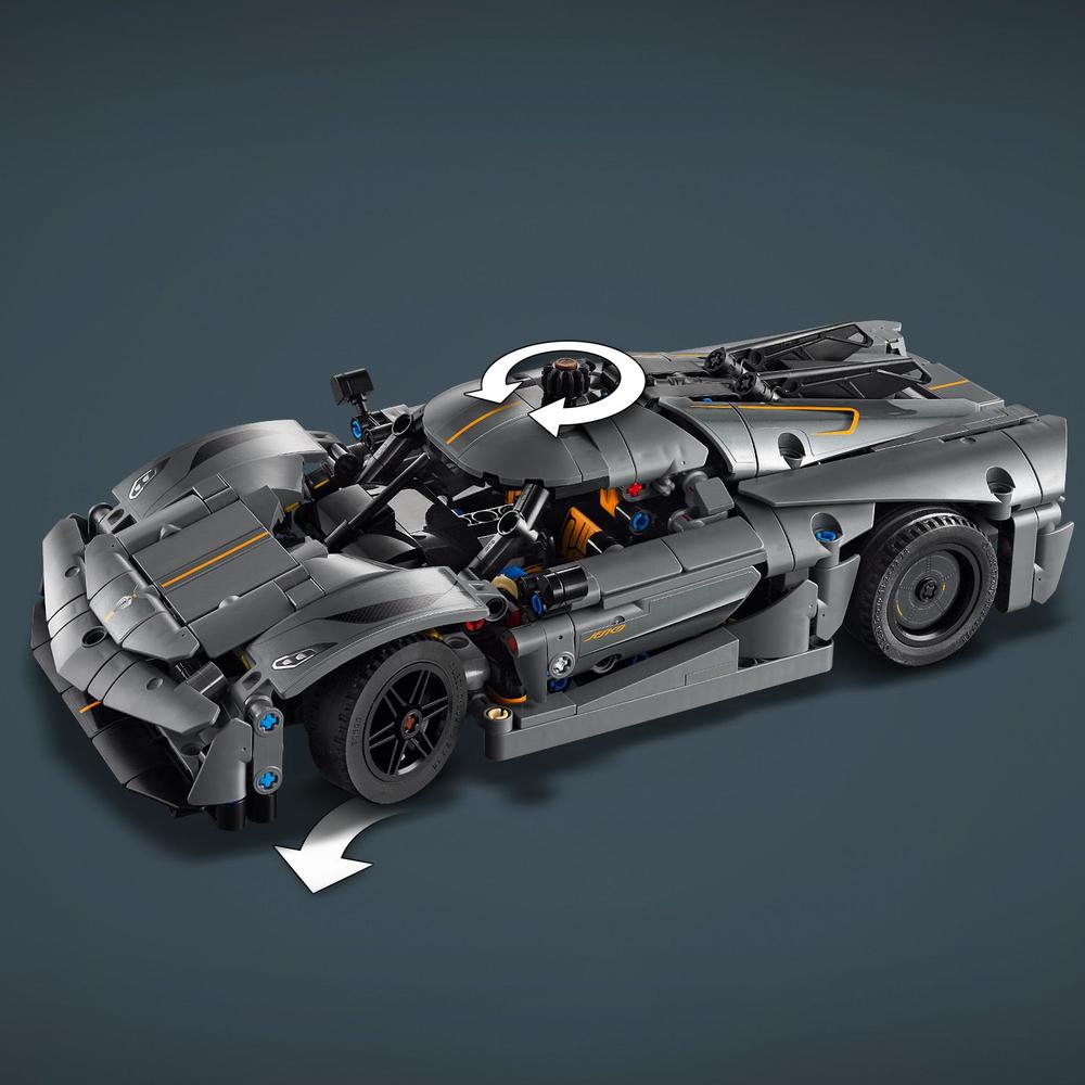LEGO® Technic Šedé hyperauto Koenigsegg Jesko Absolut 42173 Obrázek