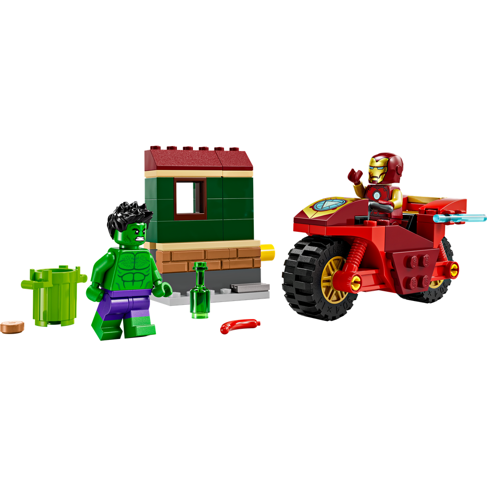 LEGO® Marvel Iron Man s motorkou a Hulk 76287 Obrázek