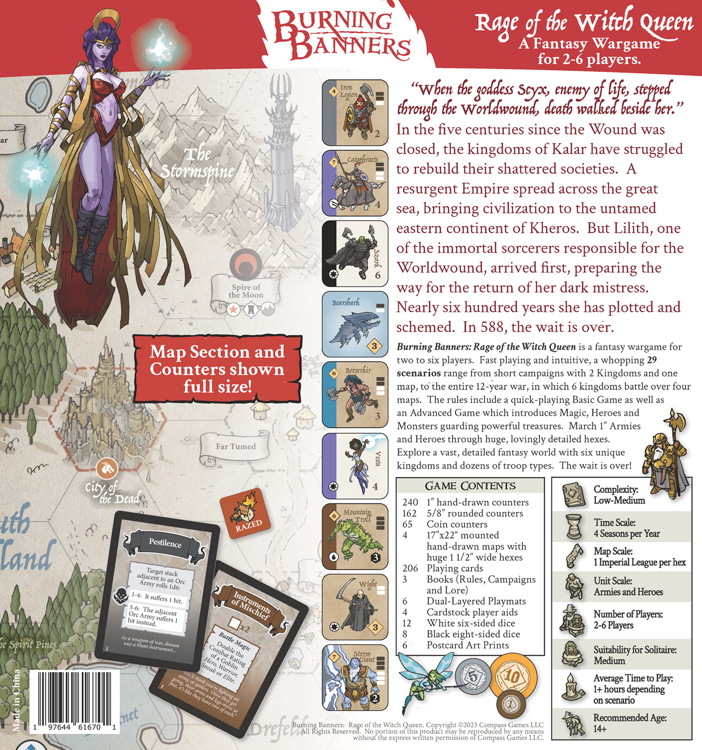 Compass Games Burning Banners: Rage of the Witch Queen Obrázek