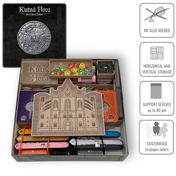 Junta Kutná Hora: Město stříbra - insert do deskové hry (79776) Barva: Černá Obrázek