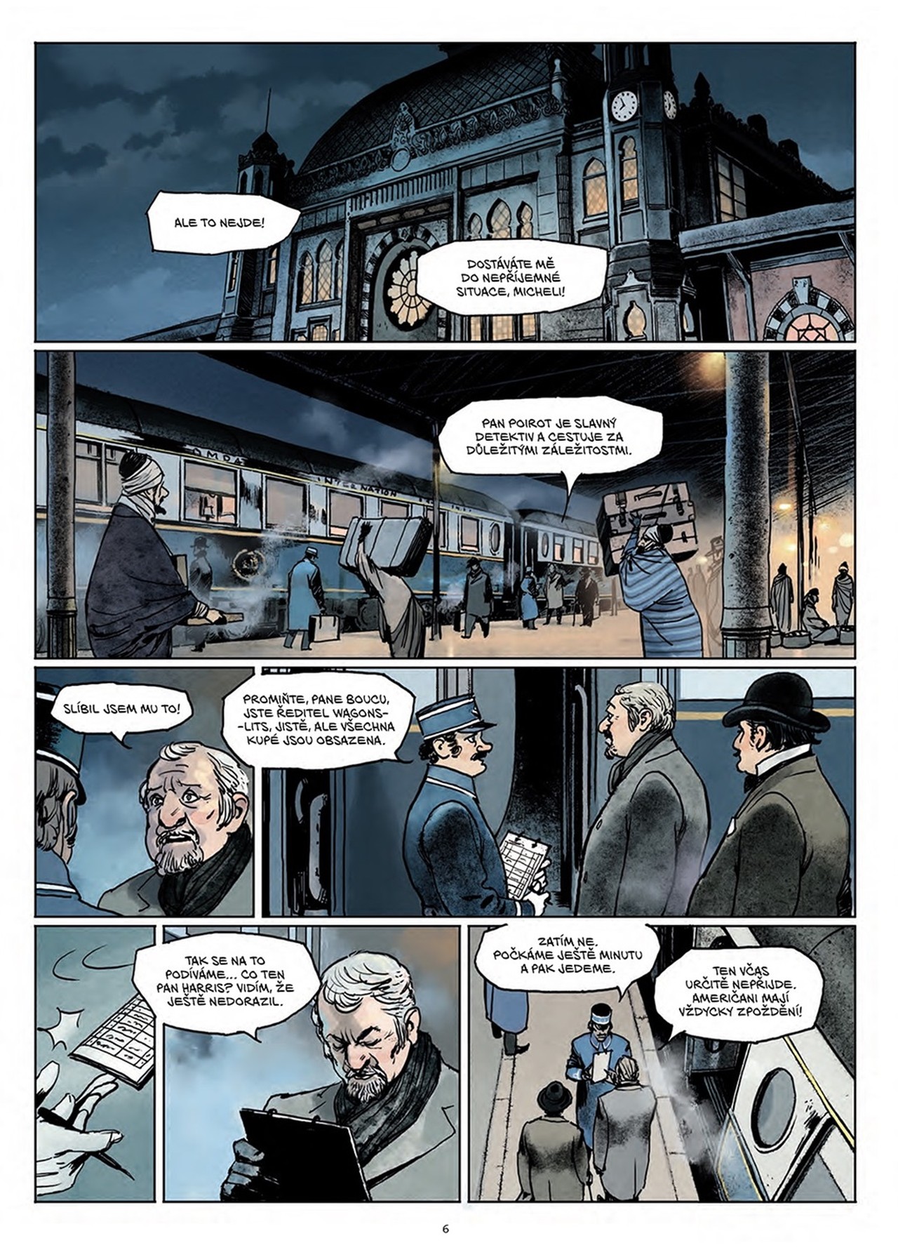 Slovart Hercule Poirot: Vražda v Orient-expresu - Grafický román Obrázek