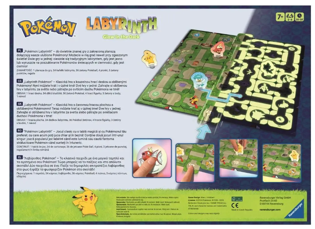 Ravensburger Labyrinth: Pokémon – Noční edice Obrázek