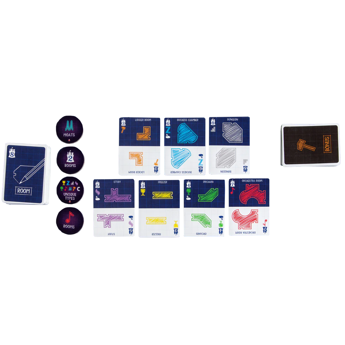 Bézier Games Blueprints of Mad King Ludwig - EN Obrázek