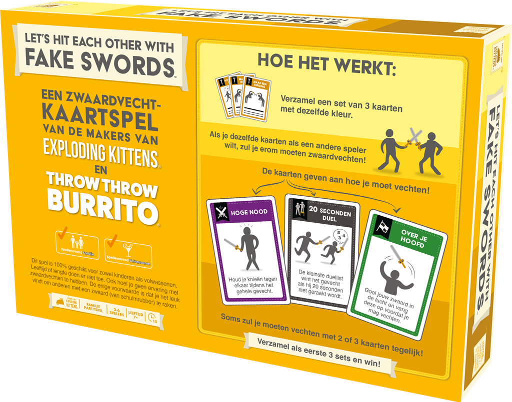 Exploding Kittens Let's Hit Each Other With Fake Swords - NL Obrázek