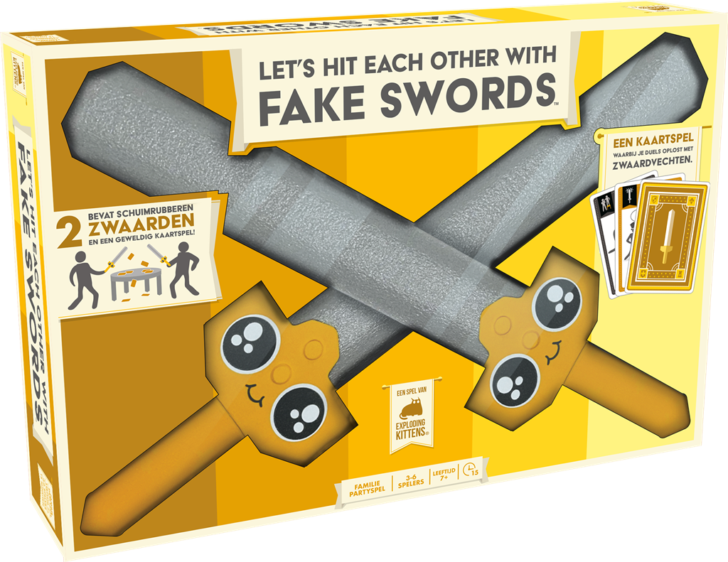 Exploding Kittens Let's Hit Each Other With Fake Swords - NL Obrázek