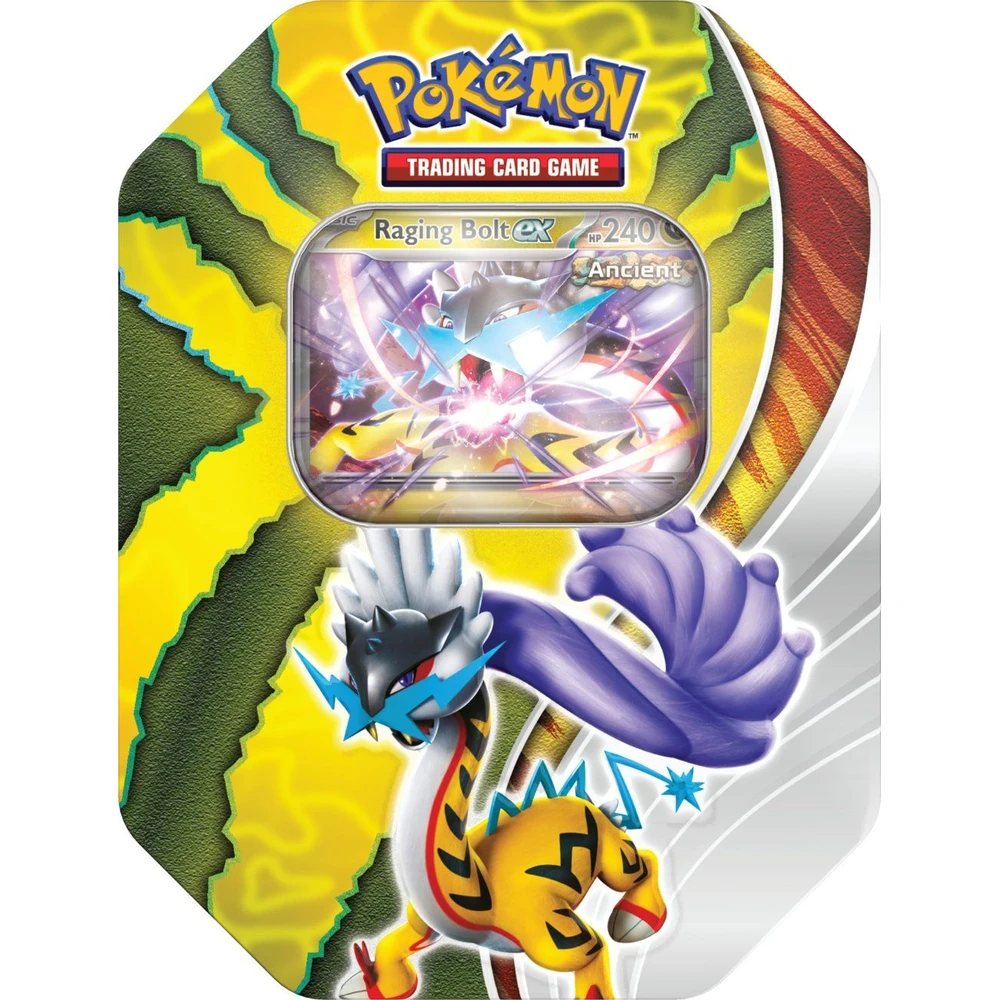 Nintendo Pokémon TCG: Paradox Destinies Tin Varianty: Raging Bolt ex