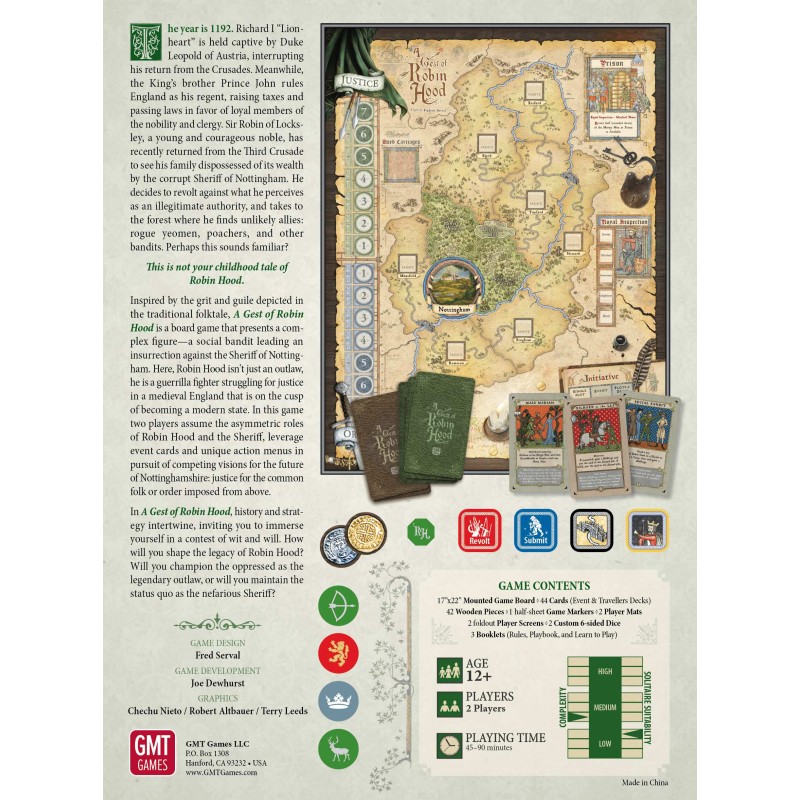 GMT Games A Gest of Robin Hood - EN Obrázek