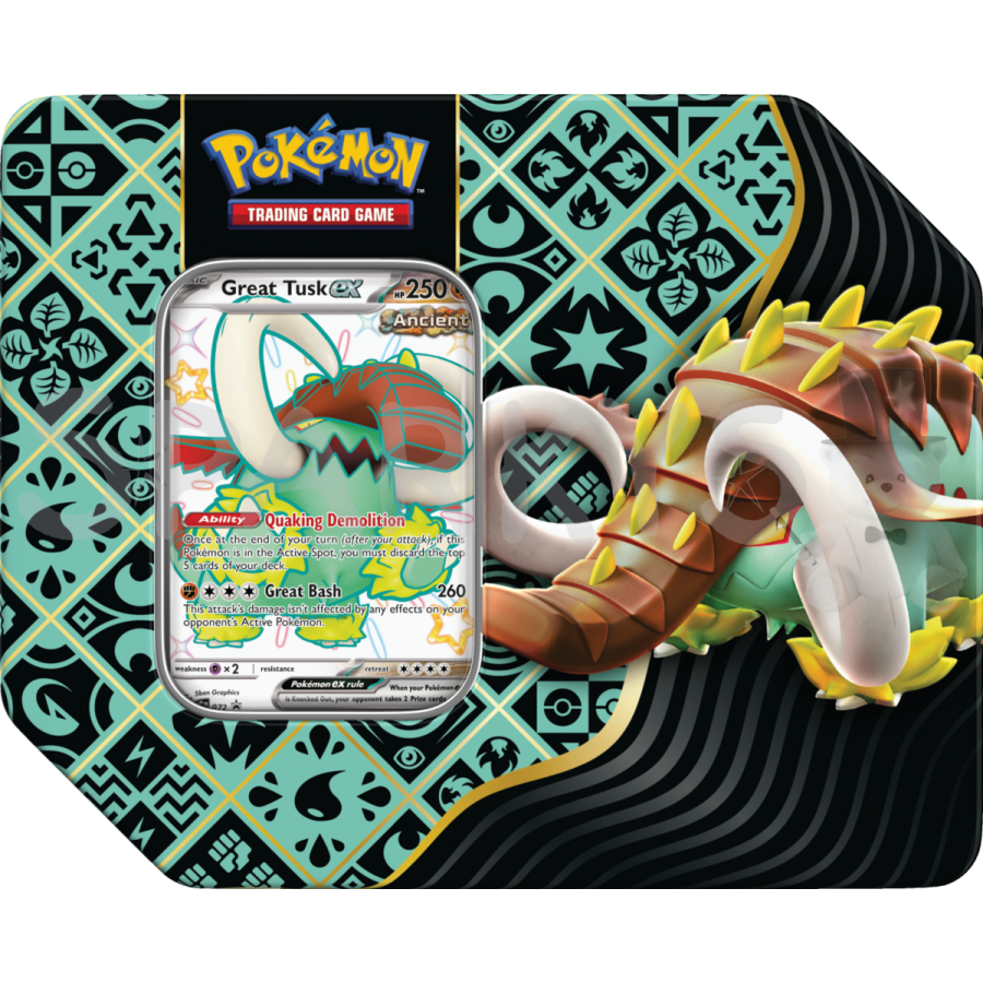 Nintendo Pokémon TCG: Scarlet & Violet Paldean Fates Premium Tin Varianty: Shiny Iron Treads ex