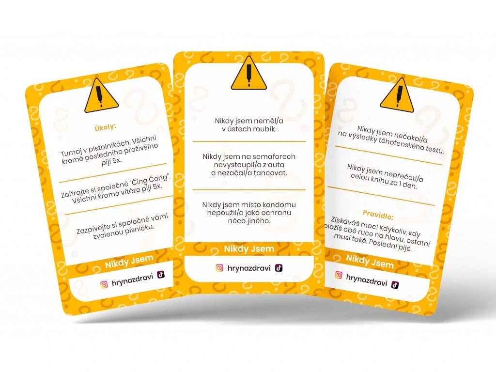 Hry na zdraví Nikdy jsem - CZ Obrázek