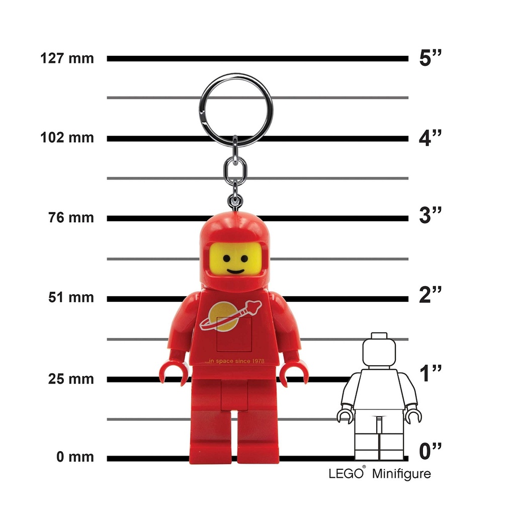 LEGO LED Lite LEGO Spaceman Kosmonaut červený svítící figurka Obrázek
