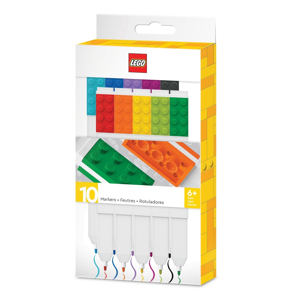LEGO Stationery LEGO Fixy, mix barev - 10 Ks