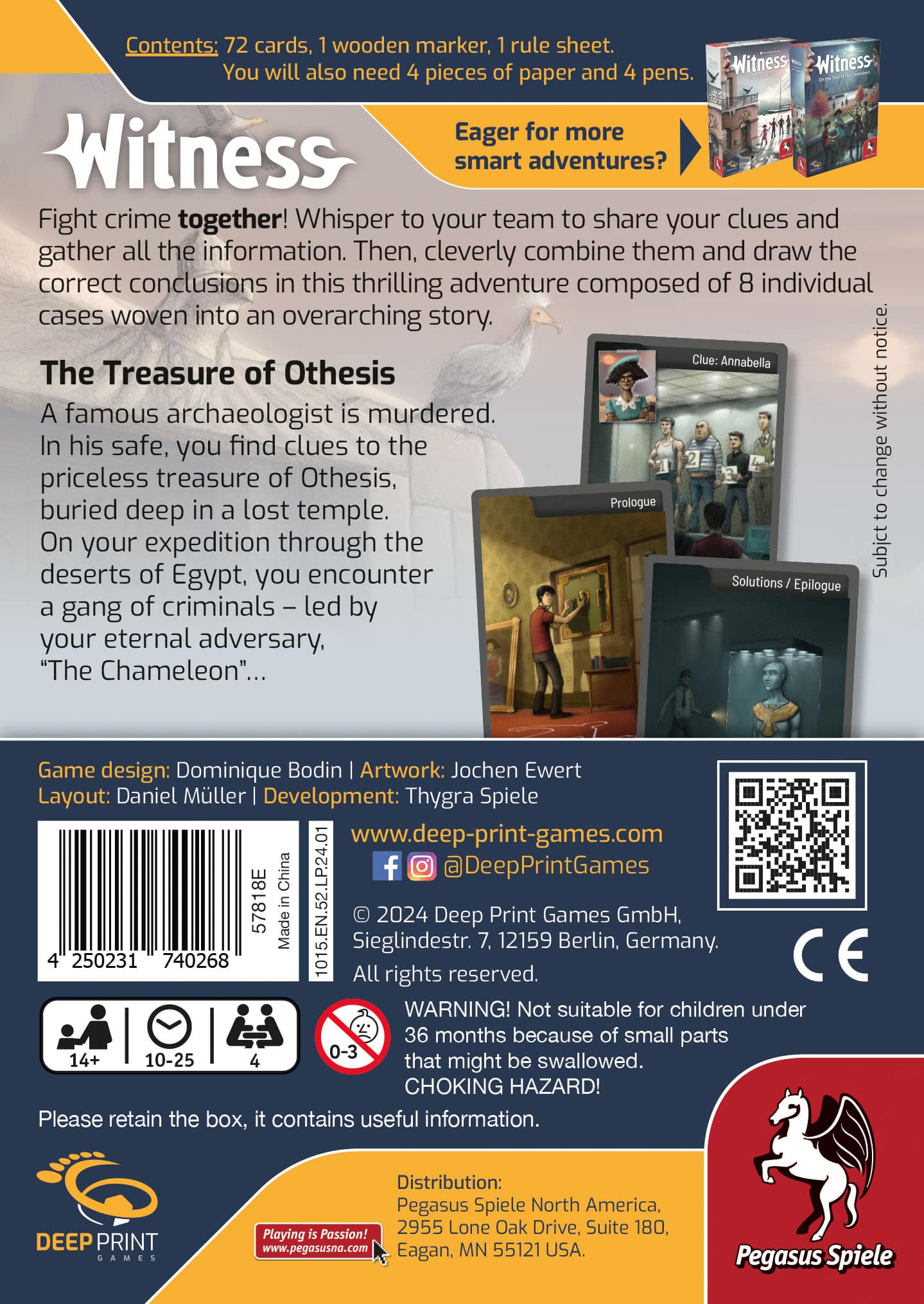 Pegasus Spiele Witness: The Treasure of Othesis - EN Obrázek