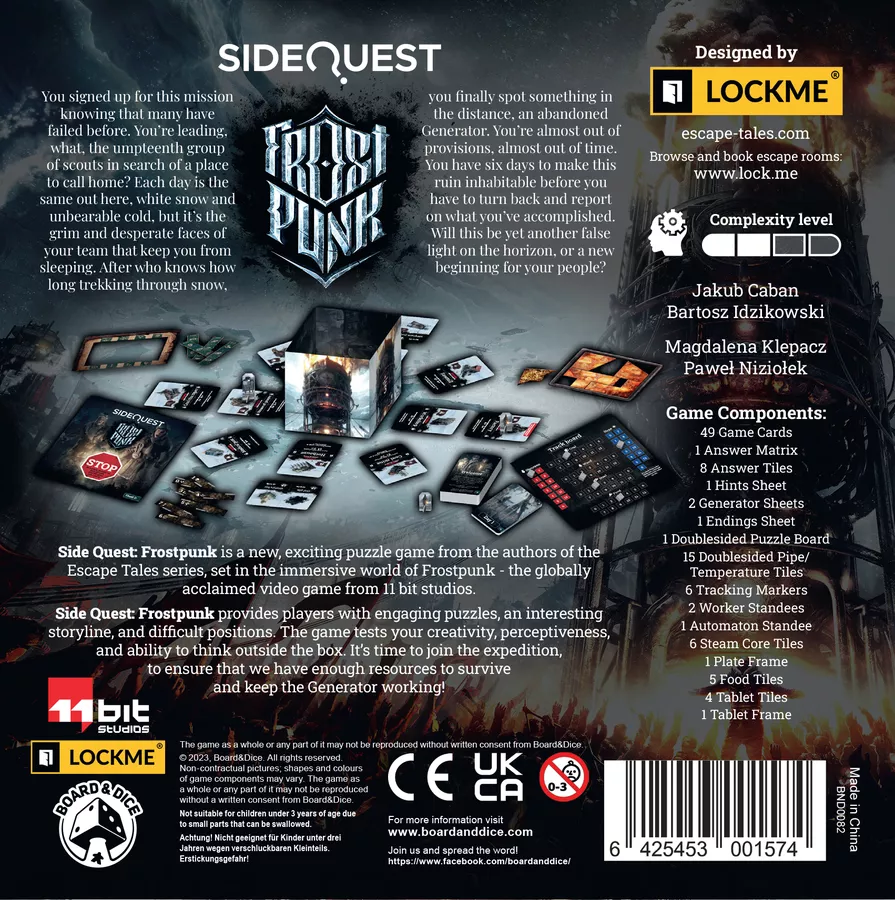 Board&Dice Side Quest: Frostpunk - EN Obrázek